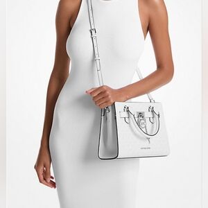 REDUCED:MK! Only $59, was $498!! MICHAEL Michael Kors White Satchel,GIFTABLE 🎁🛍️